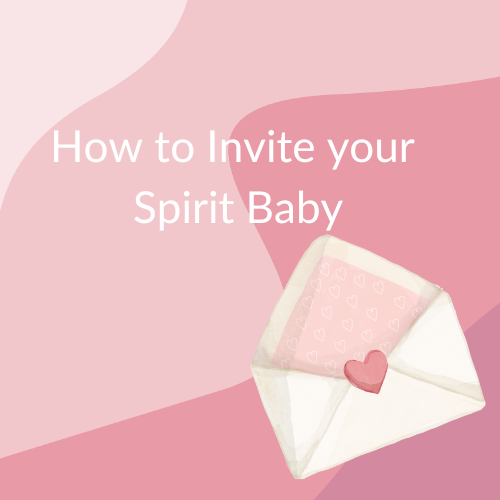 A magical envelope to show the invitation ready for spirit baby to help with fertility over 40.