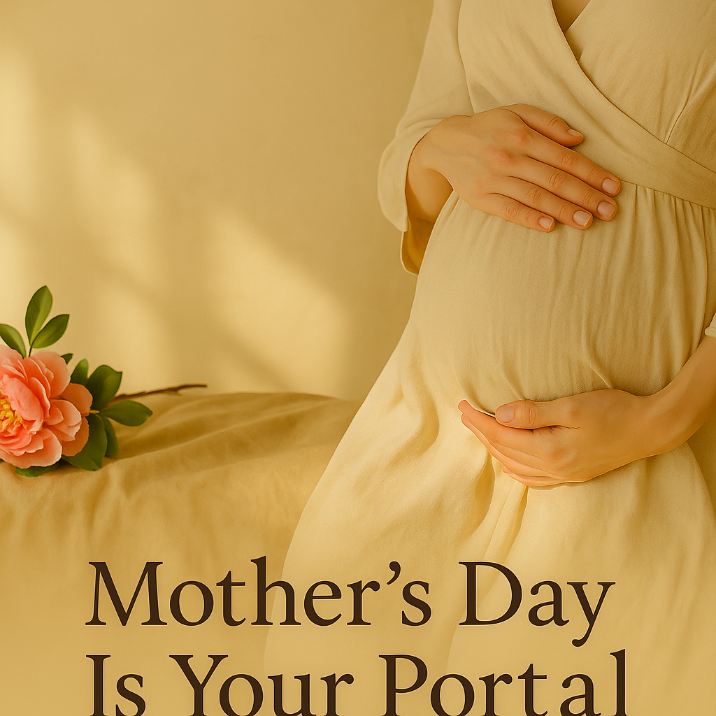 A womb of a serene expecting mother in her fertility over 40 journey.