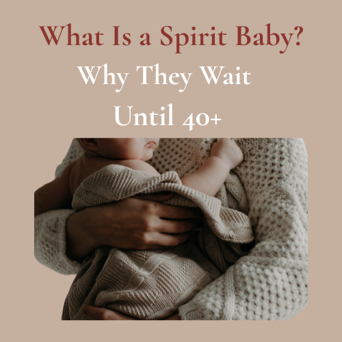 A woman reflecting on fertility over 40 with hope and wisdom, embracing her spirit baby connection.