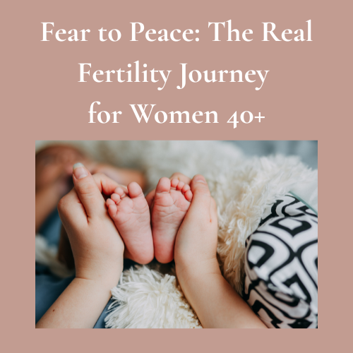 Woman meditating in nature—cultivating peace and trust through holistic fertility over 40