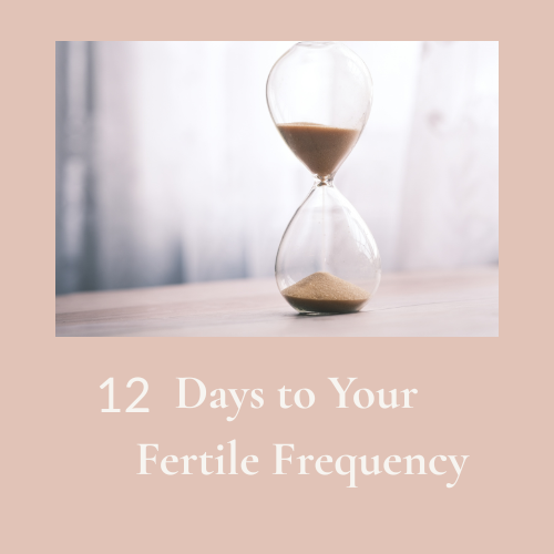 A serene hour glass for fertility over 40 12 day challenge countdown