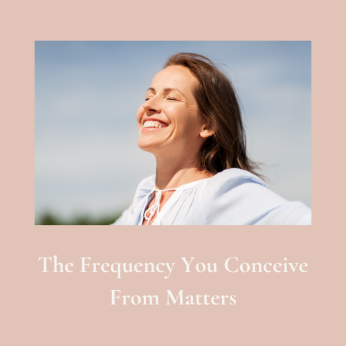 Woman practicing meditation during her fertility over 40 journey while deepening holistic fertility and spirit baby connection