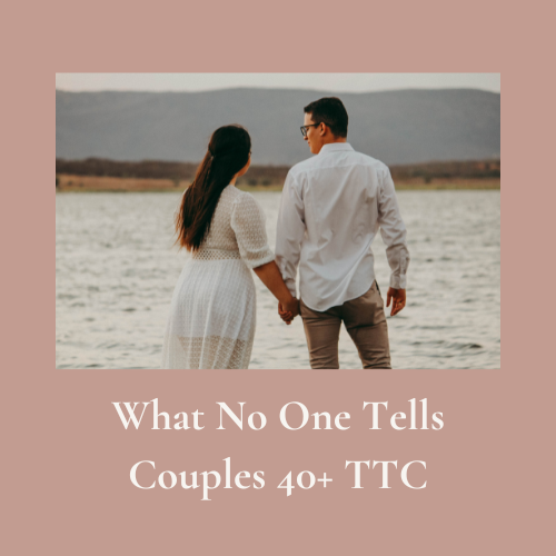 Couple connecting during a fertility over 40 journey through holistic fertility and spirit baby connection