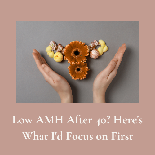 Fertility over 40 discussion about low AMH, ovarian reserve, egg count, holistic fertility, and what to focus on next.